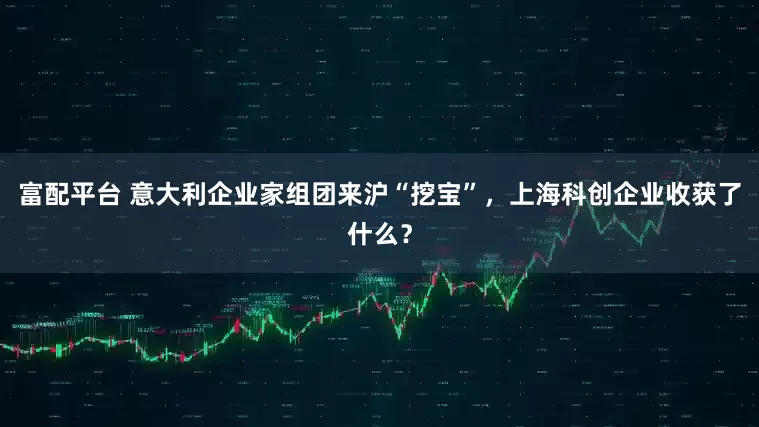 富配平台 意大利企业家组团来沪“挖宝”，上海科创企业收获了什么？